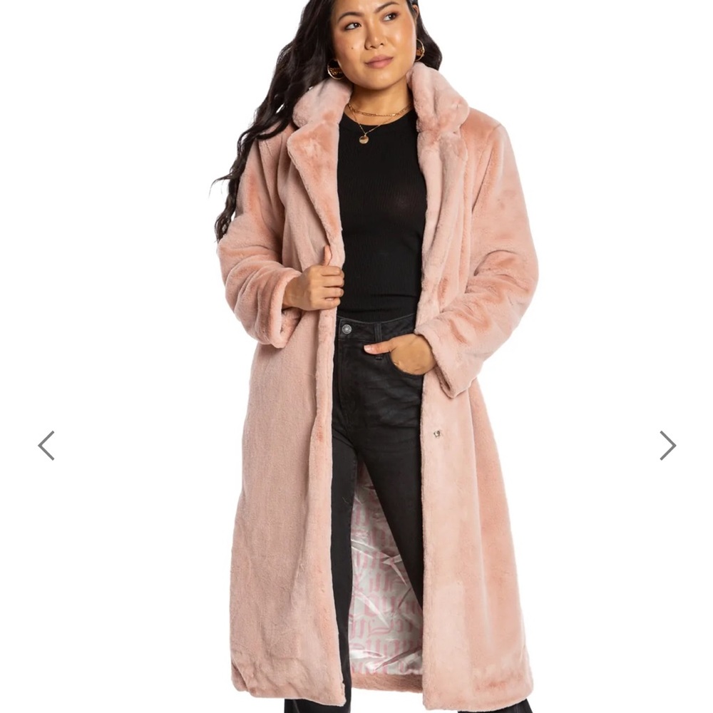 Juicy Couture Faux Fur Teddy Trench Coat